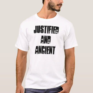CAMISETA T-SHIRT JUSTIFICADA E ANTIGA