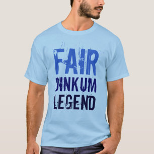 Camiseta T-shirt justo da legenda de Dinkum