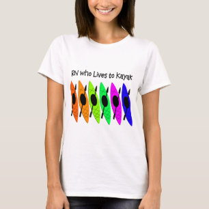 Camiseta T-shirt Kayaking da enfermeira