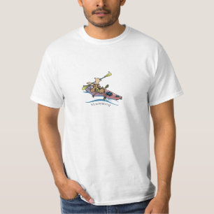 Camiseta t-shirt kayaking moosyaking dos alces de Vermont