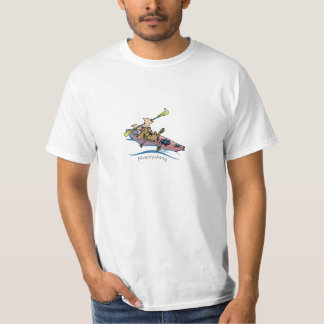 Camiseta t-shirt kayaking moosyaking dos alces de Vermont
