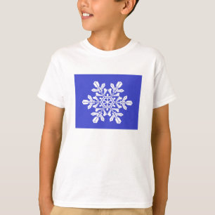 Camiseta T-Shirt Kids Blue Snow Flake