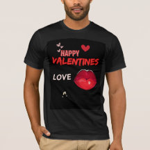 T-Shirt Kiss Red-Happy Dia de os namorados-Happy
