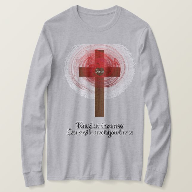 Camiseta T-Shirt- Kneel Na Cruz (Frente do Design)