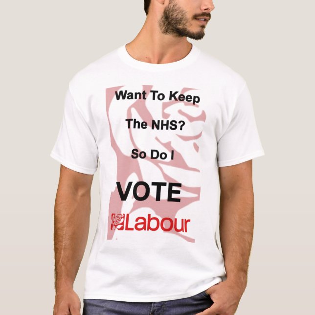 Camiseta T-shirt Labour de NHS (Frente)
