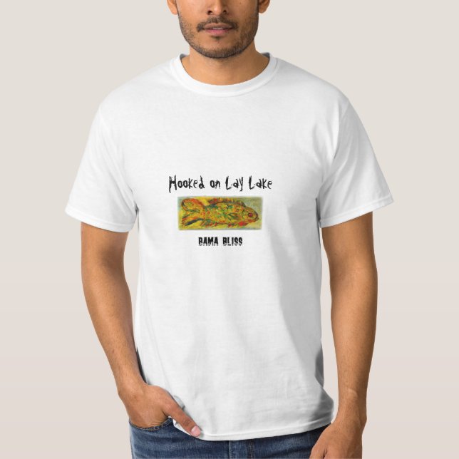 Camiseta T-shirt "lago" Alabama dos peixes lay (Frente)