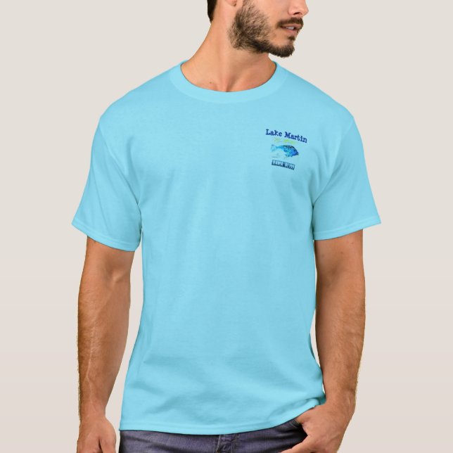 Camiseta T-shirt "lago Martin" Alabama dos peixes (Frente)