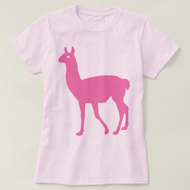 Camiseta T-Shirt Lama Rosa (Frente do Design)
