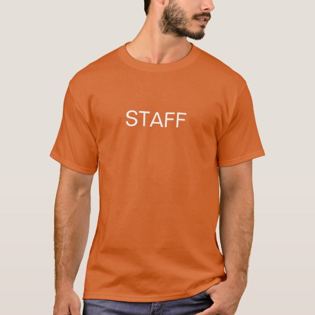 Camiseta T-Shirt Laranja de Evento de Funcionarios Profissi (Frente)