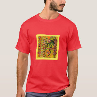 Camiseta T-Shirt Laranja Ornamental