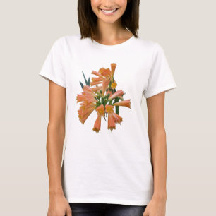 Camiseta T-Shirt Laranja Tropical Flower Spaghetti