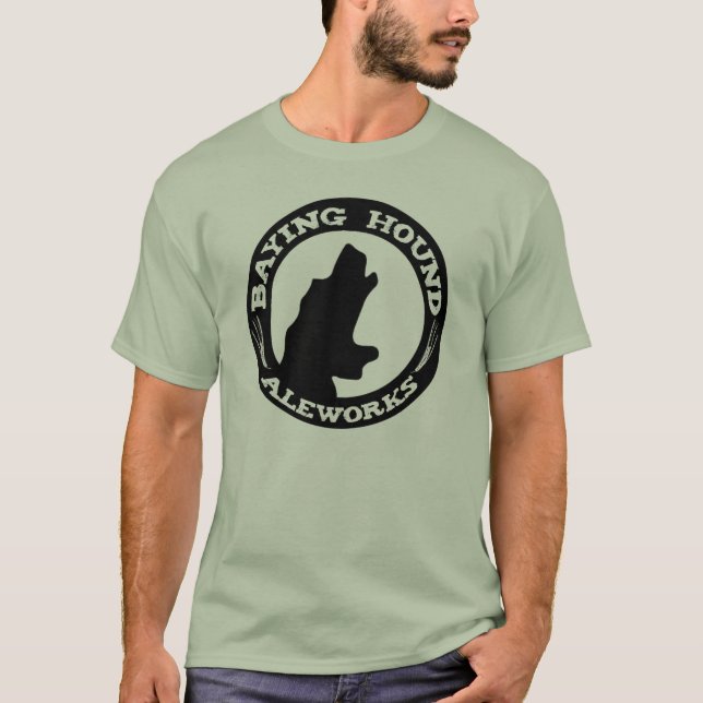Camiseta T-shirt latindo do cão dos homens (Frente)