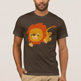 Camiseta T-Shirt Leão De Cartoon De Cor Rápida