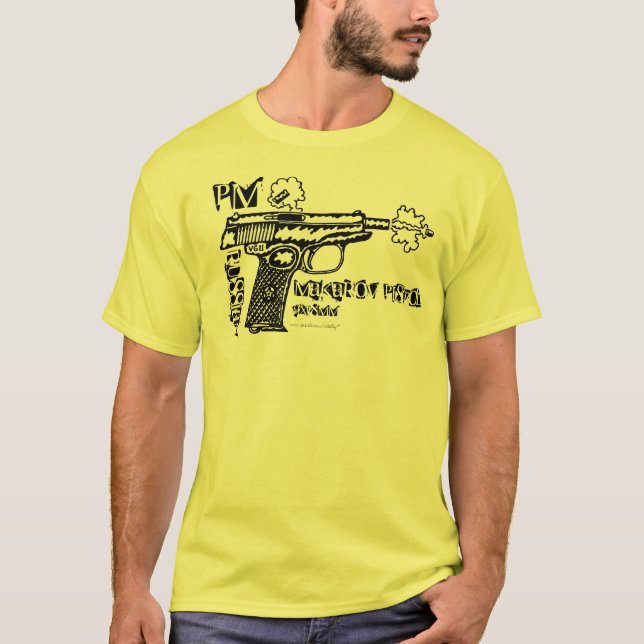 Camiseta T-shirt legal da arte gráfica da pistola de (Frente)
