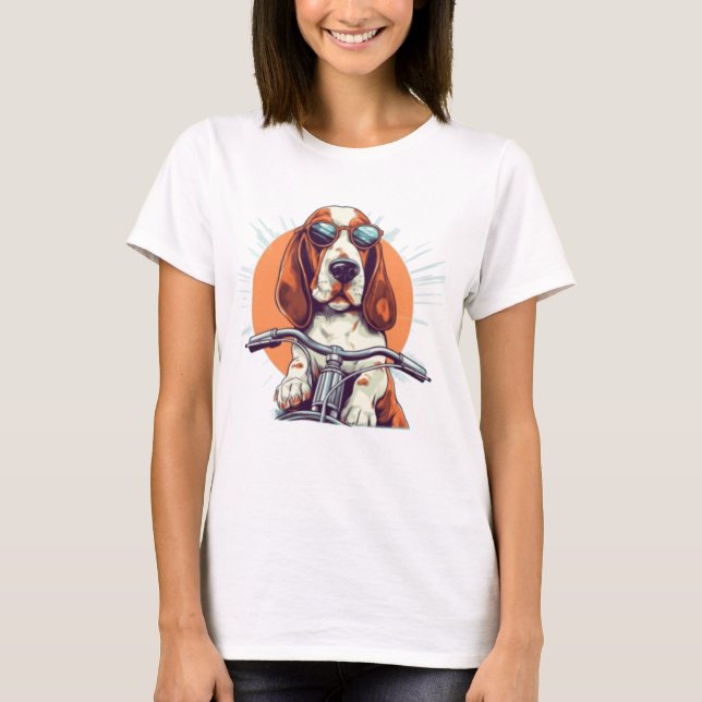 Camiseta T-Shirt legal de hound basset basset (Frente)