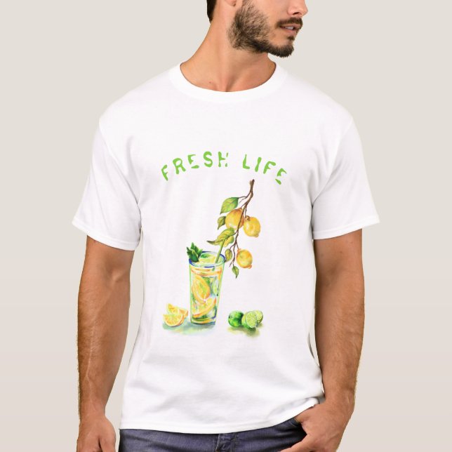 Camiseta T-Shirt Legal de limonada fresca de limão (Frente)