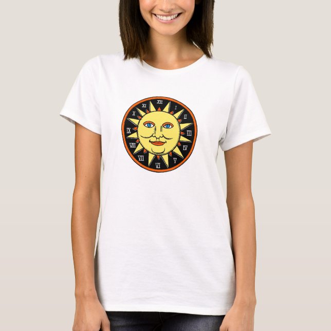 Camiseta T-shirt legal do design de Sun para mulheres e (Frente)