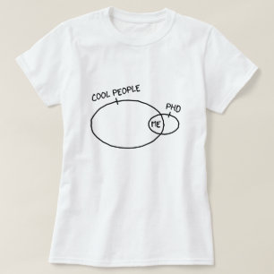 Camiseta T-shirt legal do PhD (cor clara)