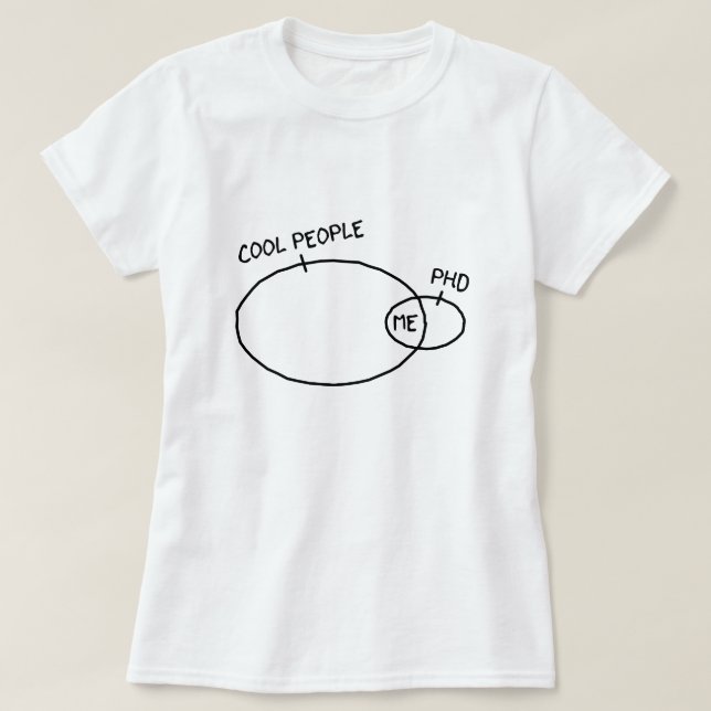 Camiseta T-shirt legal do PhD (cor clara) (Frente do Design)