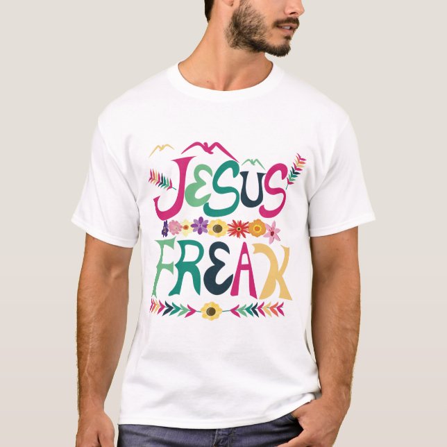 Camiseta T-shirt legal para homens - anormal de Jesus de (Frente)