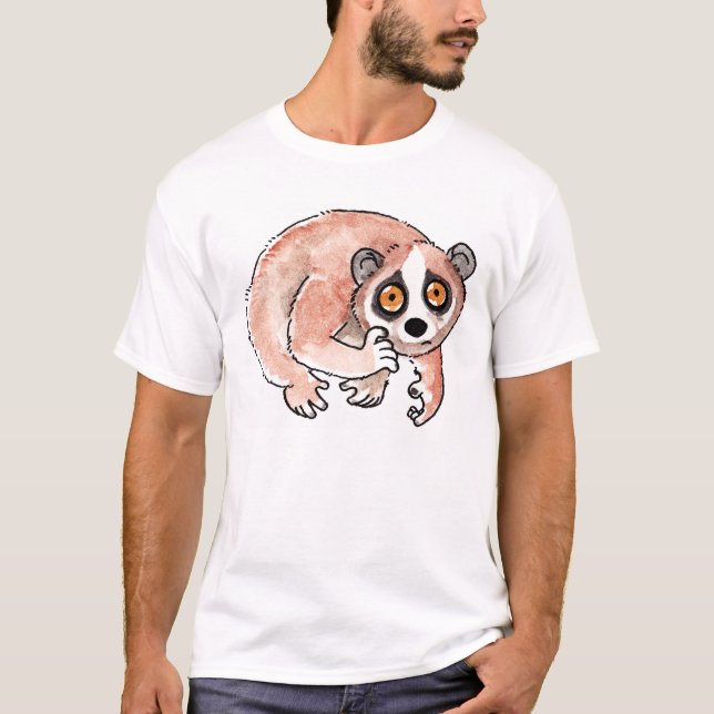 Camiseta T-shirt lento de Loris (Frente)