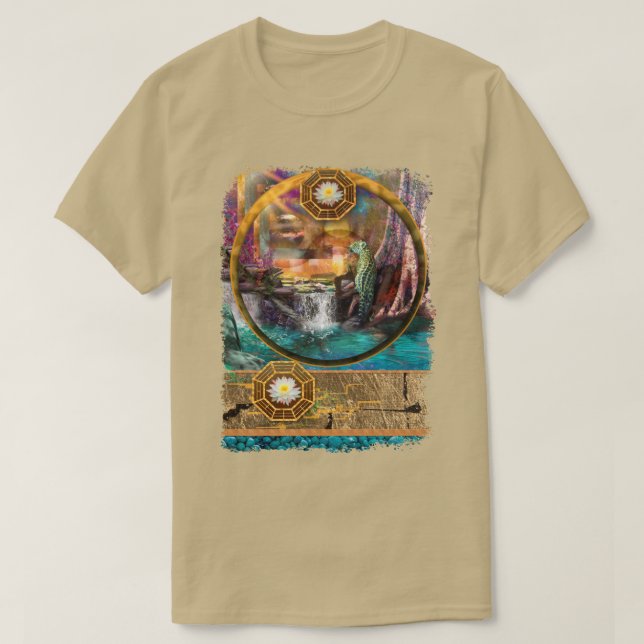 Camiseta T-Shirt LEOPARD BLUE LAGOON (Frente do Design)