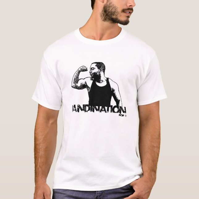 Camiseta T-shirt leve de Johnny Landin "Landination" (Frente)