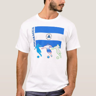 Camiseta T-shirt leve de Nicarágua do futebol