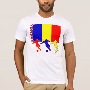 Camiseta T-shirt leve de Romania do futebol