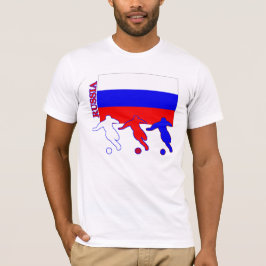 Camiseta T-shirt leve de Rússia do futebol