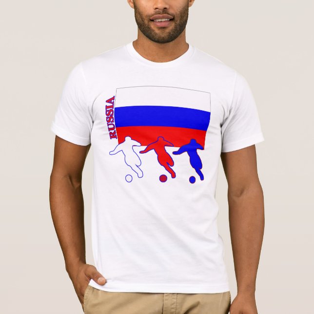 Camiseta T-shirt leve de Rússia do futebol (Frente)