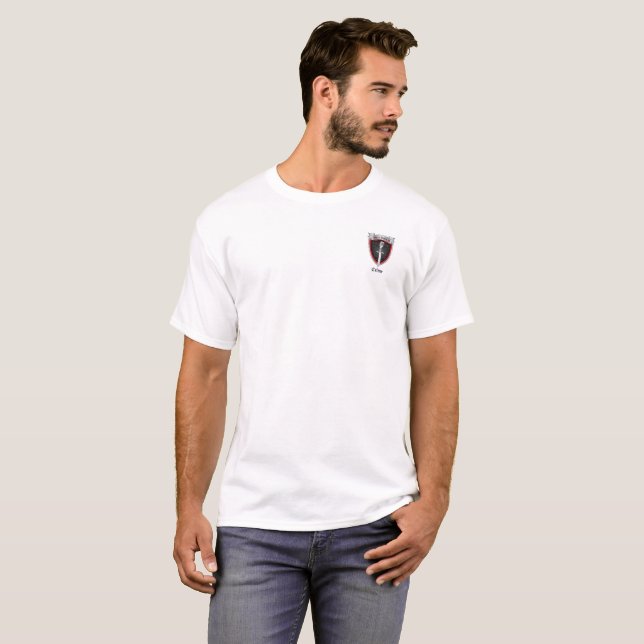 Camiseta T-shirt leve do logotipo dos homens (Frente Completa)