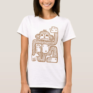 Camiseta T-shirt leve do macaco