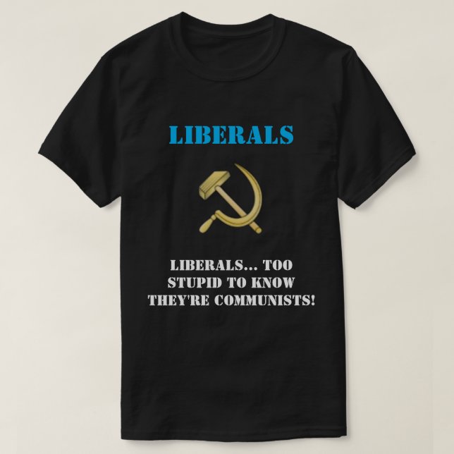 Camiseta T-shirt liberal (Frente do Design)