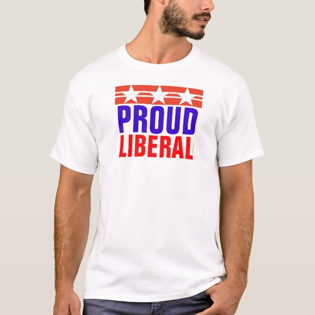 Camiseta T-shirt liberal orgulhoso (Frente)
