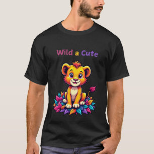 Camiseta T-Shirt Lion Adorável, Cuta e Colorida