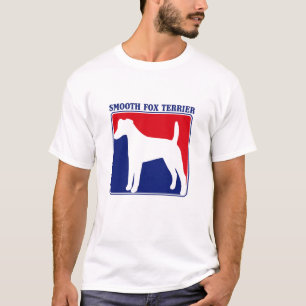 Camiseta T-shirt liso do Fox Terrier da liga principal