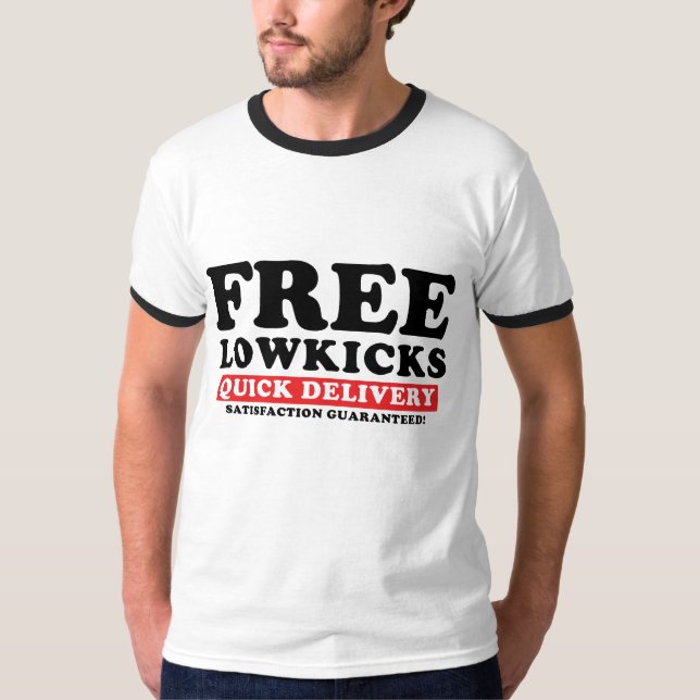 Camiseta T-shirt livre da campainha de Lowkicks (Frente)
