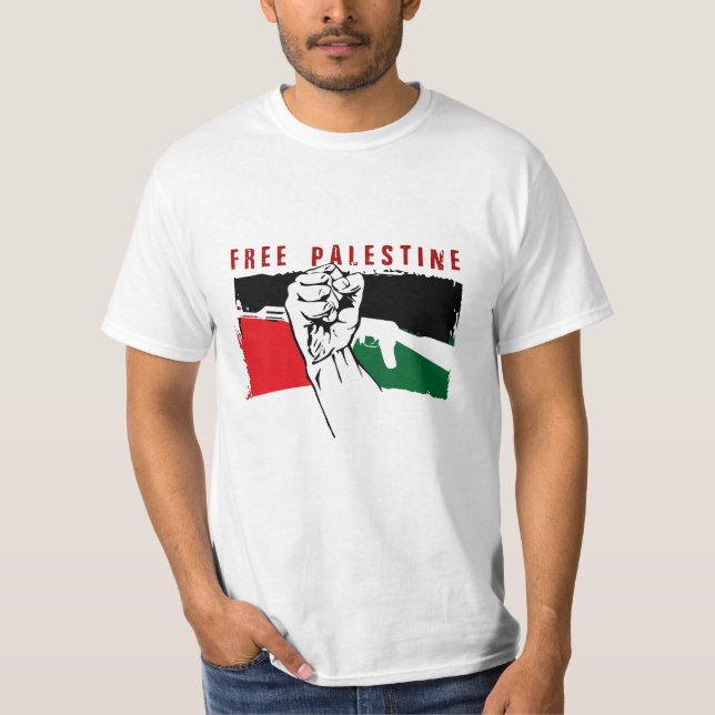 Camiseta T-Shirt Livre da Palestina (Frente)