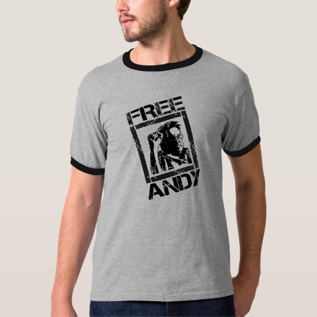 Camiseta T-shirt LIVRE de ANDY (Frente)
