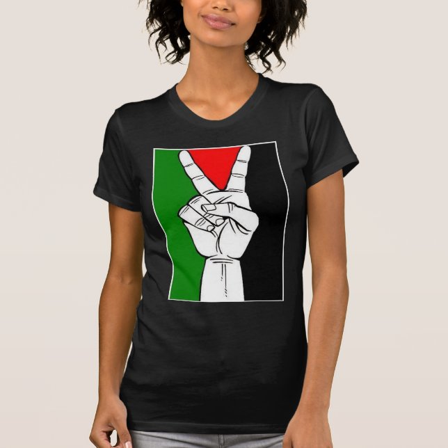 Camiseta T-shirt livre de Palestina (Frente)
