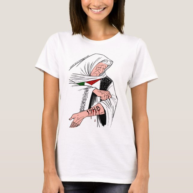 Camiseta T-shirt livre de Palestina (Frente)