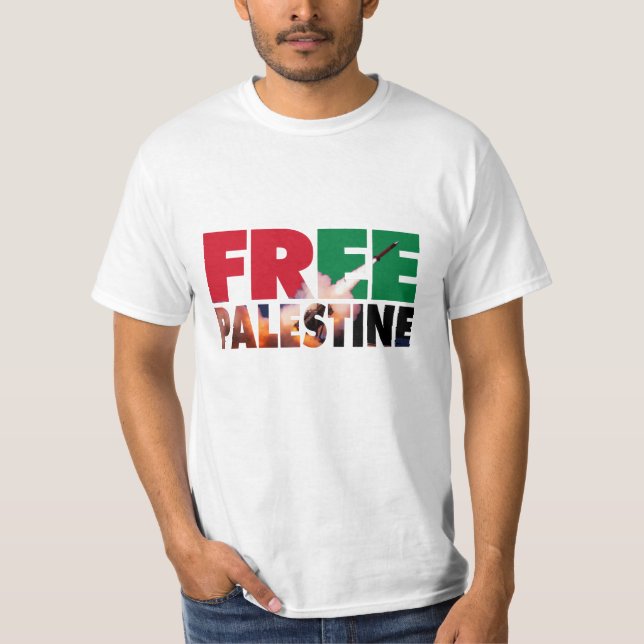 Camiseta T-Shirt Livre Palestina (Frente)