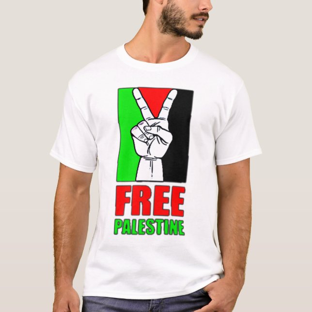 Camiseta T-Shirt Livre Palestina (Frente)