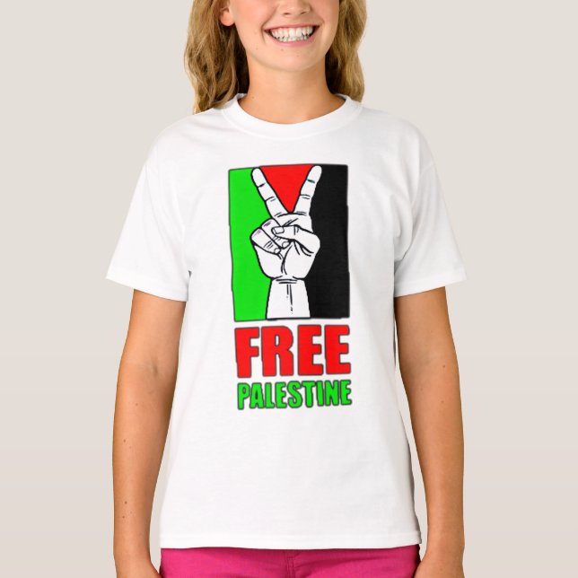 Camiseta T-Shirt Livre Palestina (Frente)