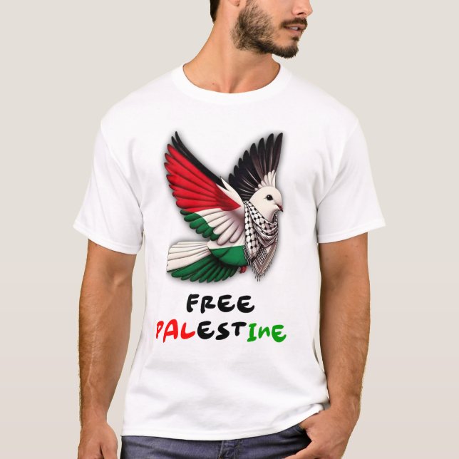 Camiseta T-Shirt Livre Palestina (Frente)