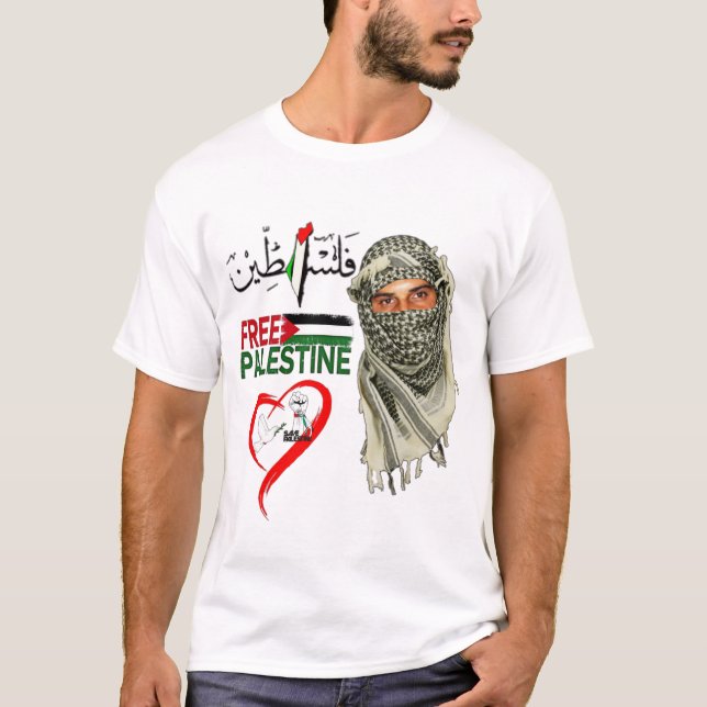 Camiseta T-Shirt Livre Palestina (Frente)