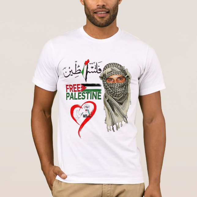 Camiseta T-Shirt Livre Palestina (Frente)