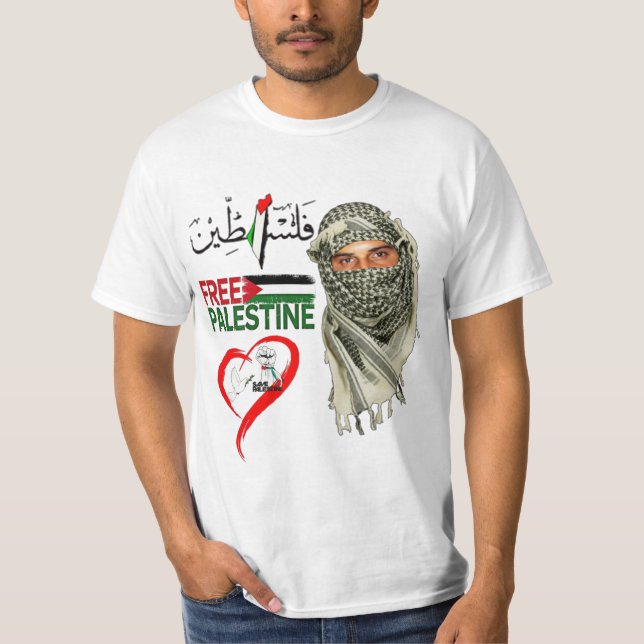 Camiseta T-Shirt Livre Palestina (Frente)