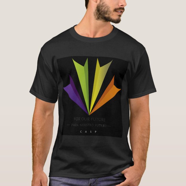 Camiseta T-shirt: Logotipo preto, grande (Frente)